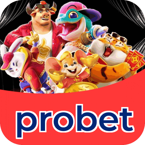 Interface do aplicativo probet mostrando jogos disponíveis no iOS e Android